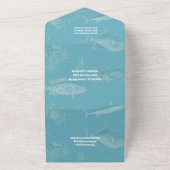 Volwassenpartij Vist Gewaardeerde verjaardag All In One Uitnodiging (Buitenkant)