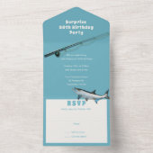 Volwassenpartij Vist Gewaardeerde verjaardag All In One Uitnodiging (Binnen)