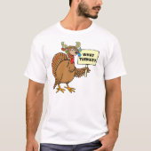 VolwassenThanksgiving Humor undercover Turkey Hidi T-shirt (Voorkant)