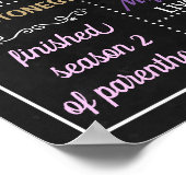 Volwassenverjaardagstaart, bord 30 poster (Hoek)