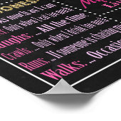 Volwassenverjaardagstaart, bord poster (Hoek)