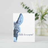 Volwassenverrassingsdag Fun Blue Modern Invitation Briefkaart (Staand voorkant)