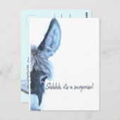 Volwassenverrassingsdag Fun Blue Modern Invitation Briefkaart (Voorkant / Achterkant)