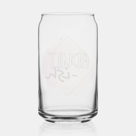 Volwassenvis Blikvorm Glas (Achterkant)