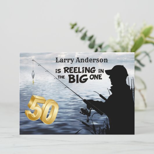 Volwassenvisserij Milestone 50 verjaardag de Grote Kaart (Staand voorkant)