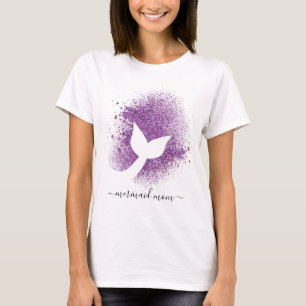 Volwassenvrouw's Zeemeermin Mam Mermaid Tail T Shi T-shirt