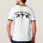 Volwassenzwarte Ring T met Small WSFC-logo T-shirt (Achterkant volledig)