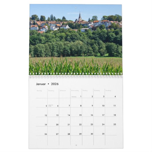 Vom Marburger Land bis zum Edersee Kalender (Jan 2026)