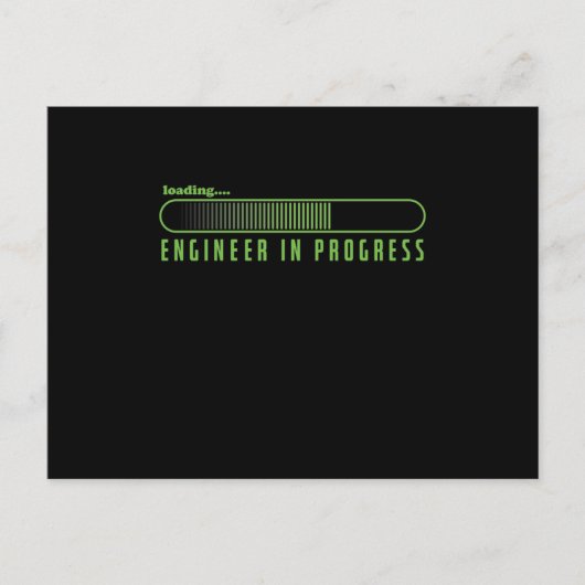 vom Student zum Ingenieur Ladebalken Briefkaart (Voorkant)