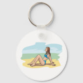 Voman Sunbading Sleutelhanger (Voorkant)