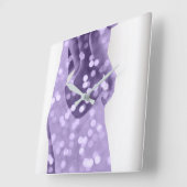 Voman Venus Body Silver Grey Violet Paars Vierkante Klok (Hoek)