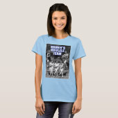 Voman's Uke Team Dames Ringer T-Shirt (Voorkant volledig)