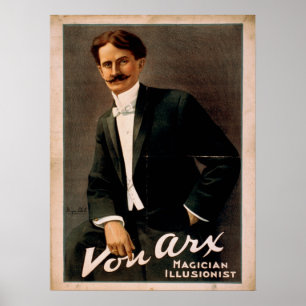 VON ARX Magicische illusionist VAUDEVILLE Poster