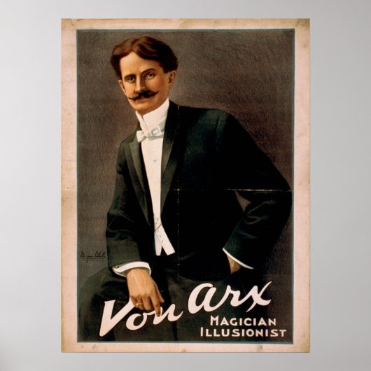 VON ARX Magicische illusionist VAUDEVILLE Poster (Voorkant)