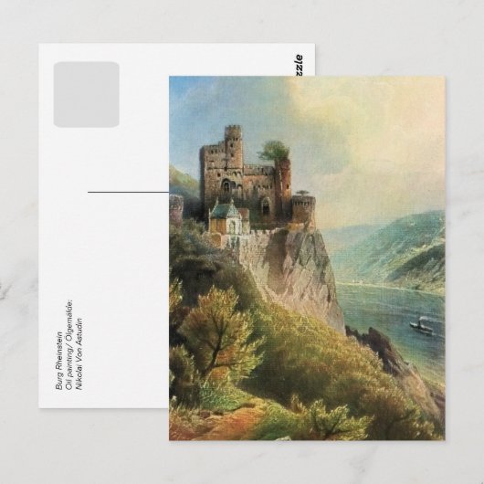 Von Astudin, Burg Rheinstein Briefkaart (Voorkant / Achterkant)