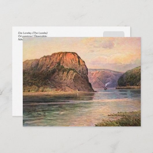 Von Astudin, The Lorelei (die Loreley) Briefkaart (Voorkant / Achterkant)