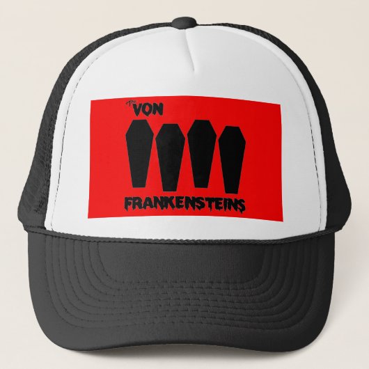 Von Frankensteins - Coffin Logo Trucker Hat Pet (Voorkant)