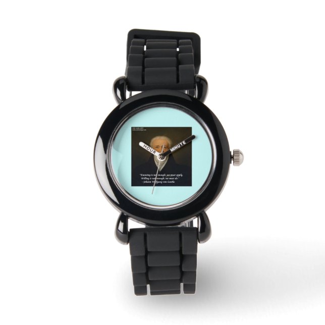 von Goethe Citaat Horloge Actie (Voorkant)