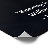 Von Goethe We Must Do Quote Poster (Hoek)