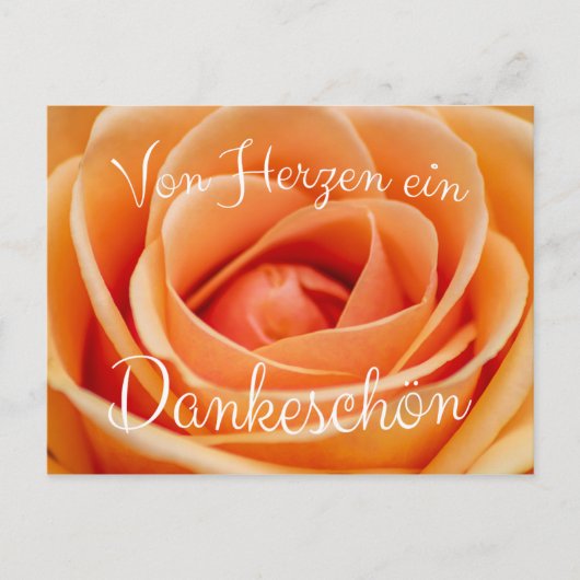 Von Herzen ein Dankeschön Briefkaart (Voorkant)