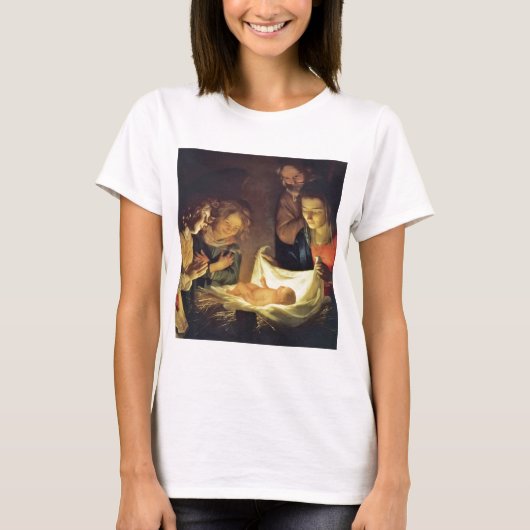 von Honthorst's Adoring Shepherds T-shirt (Voorkant)