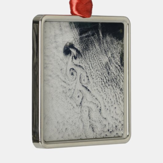 Von Karmann cloud vortices Metalen Ornament (Rechts)