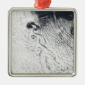 Von Karmann cloud vortices Metalen Ornament (Voorkant)