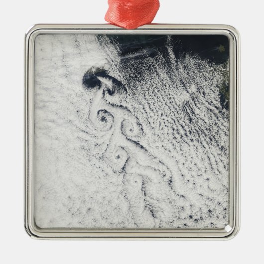 Von Karmann cloud vortices Metalen Ornament (Voorkant)