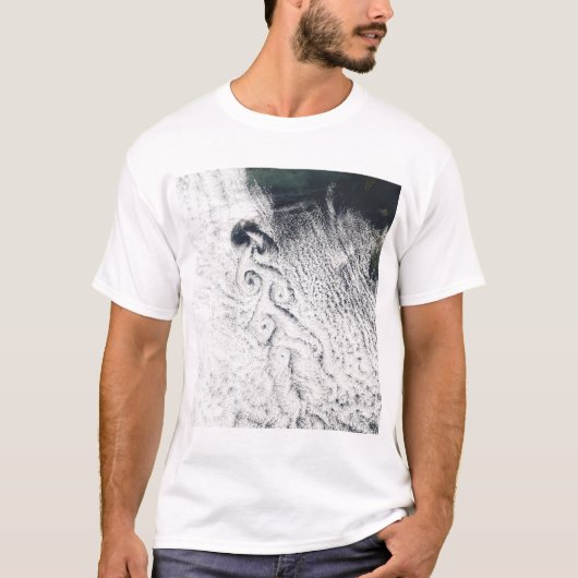 Von Karmann cloud vortices T-shirt (Voorkant)
