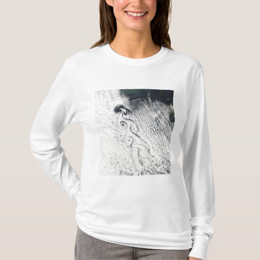 Von Karmann cloud vortices T-shirt (Voorkant)