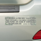 Von Mises op papier Bumpersticker (Op auto)