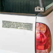 Von Mises op papier Bumpersticker (Op Truck)