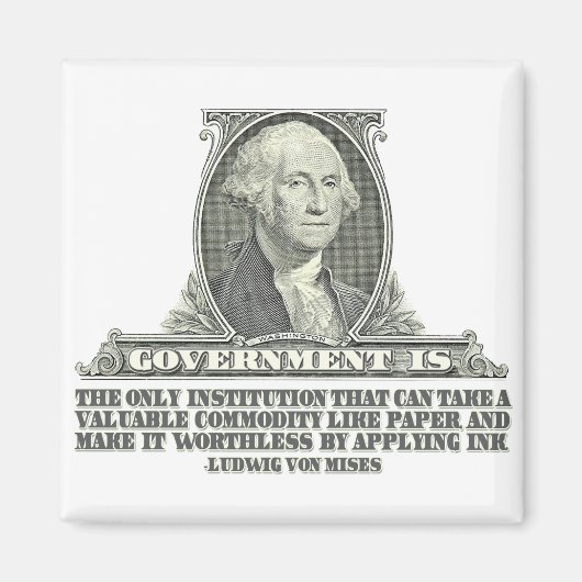 Von Mises op Papiergeld Magneet (Voorkant)