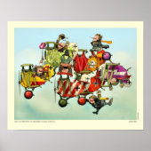 VON RICHTHOFEN'S DREADED FLYING CIRCUS POSTER (Voorkant)