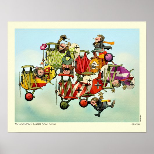 VON RICHTHOFEN'S DREADED FLYING CIRCUS POSTER (Voorkant)