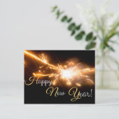Von Silvester bis Neujahr: Gelukkig nieuwjaar! Briefkaart (Staand voorkant)