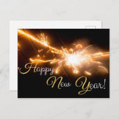 Von Silvester bis Neujahr: Gelukkig nieuwjaar! Briefkaart (Voorkant / Achterkant)