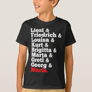 Von Trapp Family zangers Geluid van muziek T-shirt