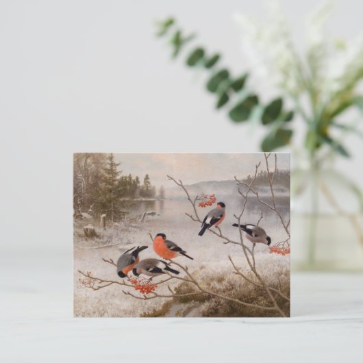 Von Wright in winterlandschap CC0821 Briefkaart (Staand voorkant)