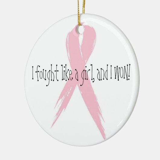 Vond als een meisje keramisch ornament (Links)