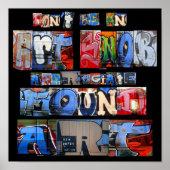 Vond Art Graffiti-Poster Poster (Voorkant)