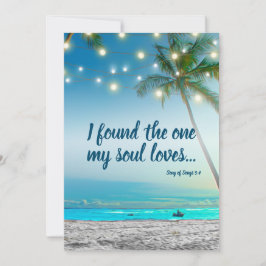 Vond één sol van Tropisch strand sparen de Datum Aankondiging