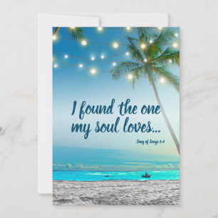 Vond één sol van Tropisch strand sparen de Datum Aankondiging