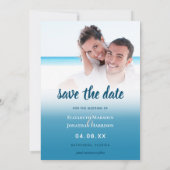 Vond één sol van Tropisch strand sparen de Datum Aankondiging (Achterkant)