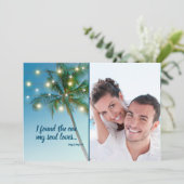 Vond één sol van Tropisch strand sparen de Datum Aankondiging (Staand voorkant)