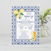 Vond haar belangrijkste squeeze Bubbles & Brews ui Save The Date (Staand voorkant)