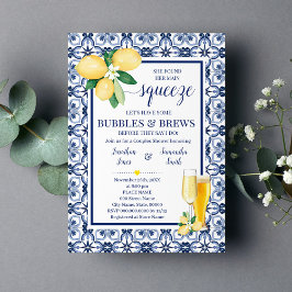 Vond haar belangrijkste squeeze Bubbles & Brews ui Save The Date