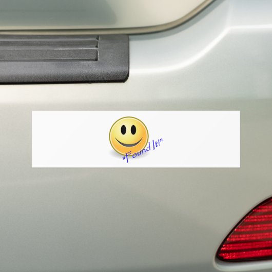 Vond het! Geocaching Bumpersticker (Op auto)