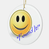 Vond het! Geocaching Keramisch Ornament (Links)