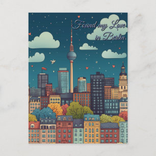 Vond mijn liefde in Berlijn Valentijnsdag Briefkaart